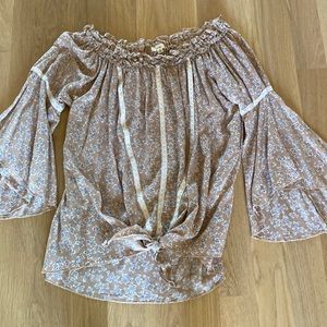 Boho off the shoulder blouse